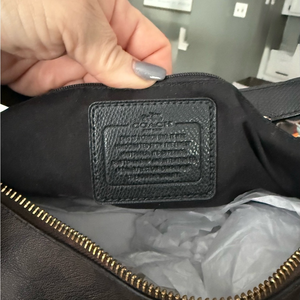 Coach Dark Brown Signature Hobo Bag - Picture 4 of 7